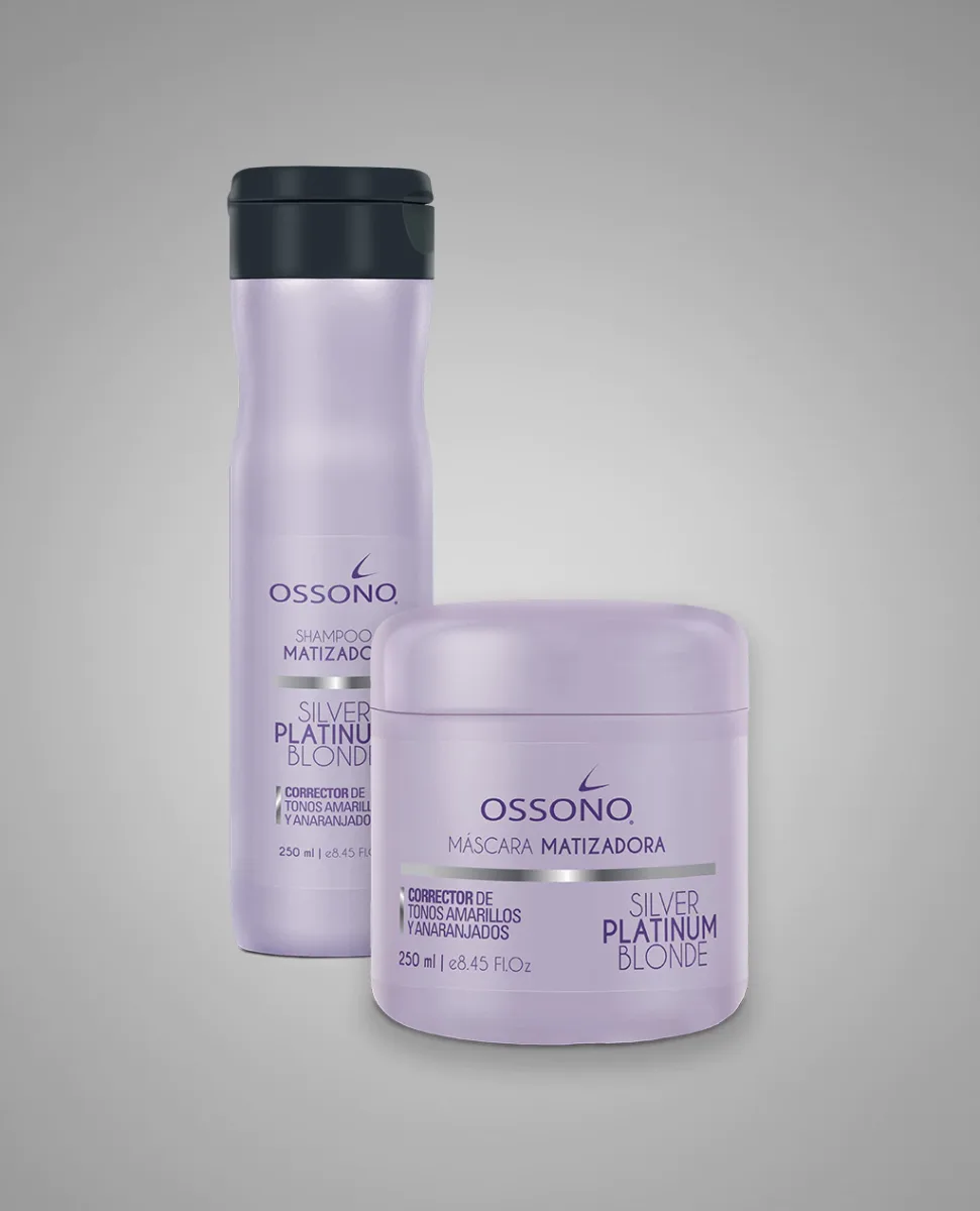 kit ossono Matizadora Silver Platinum Blonde 250ml