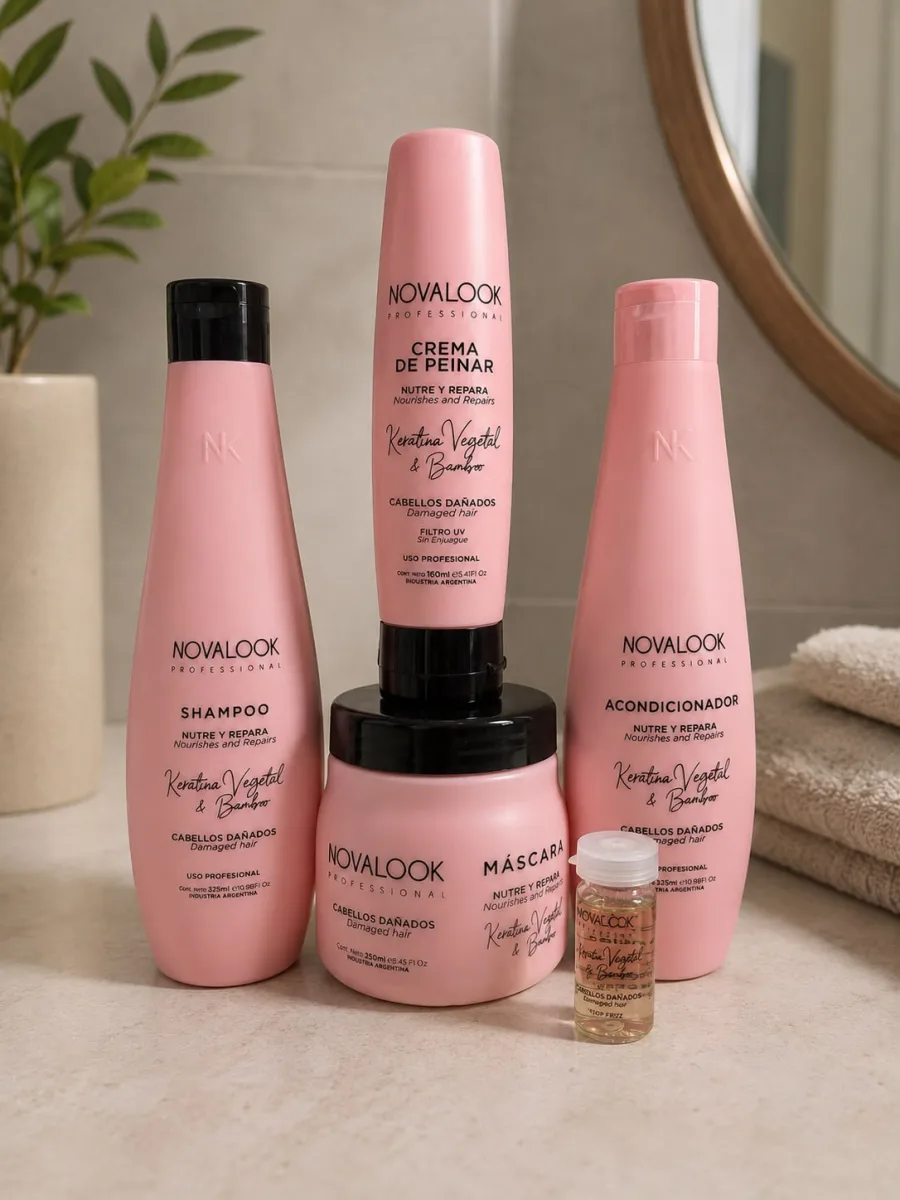 kit Novalook Keratina Vegetal & Bambú